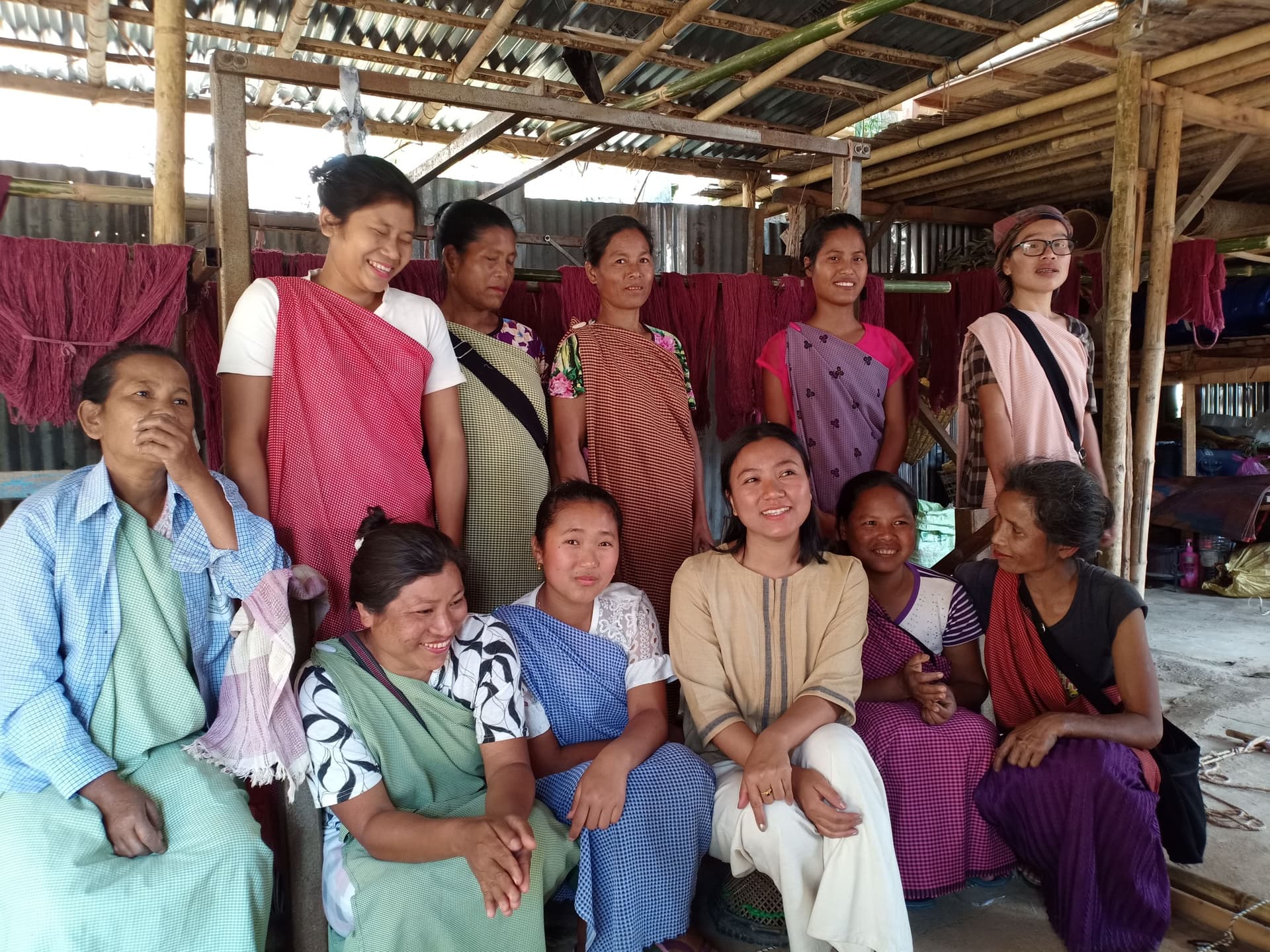 Iba Mallai and her team in Meghalaya
